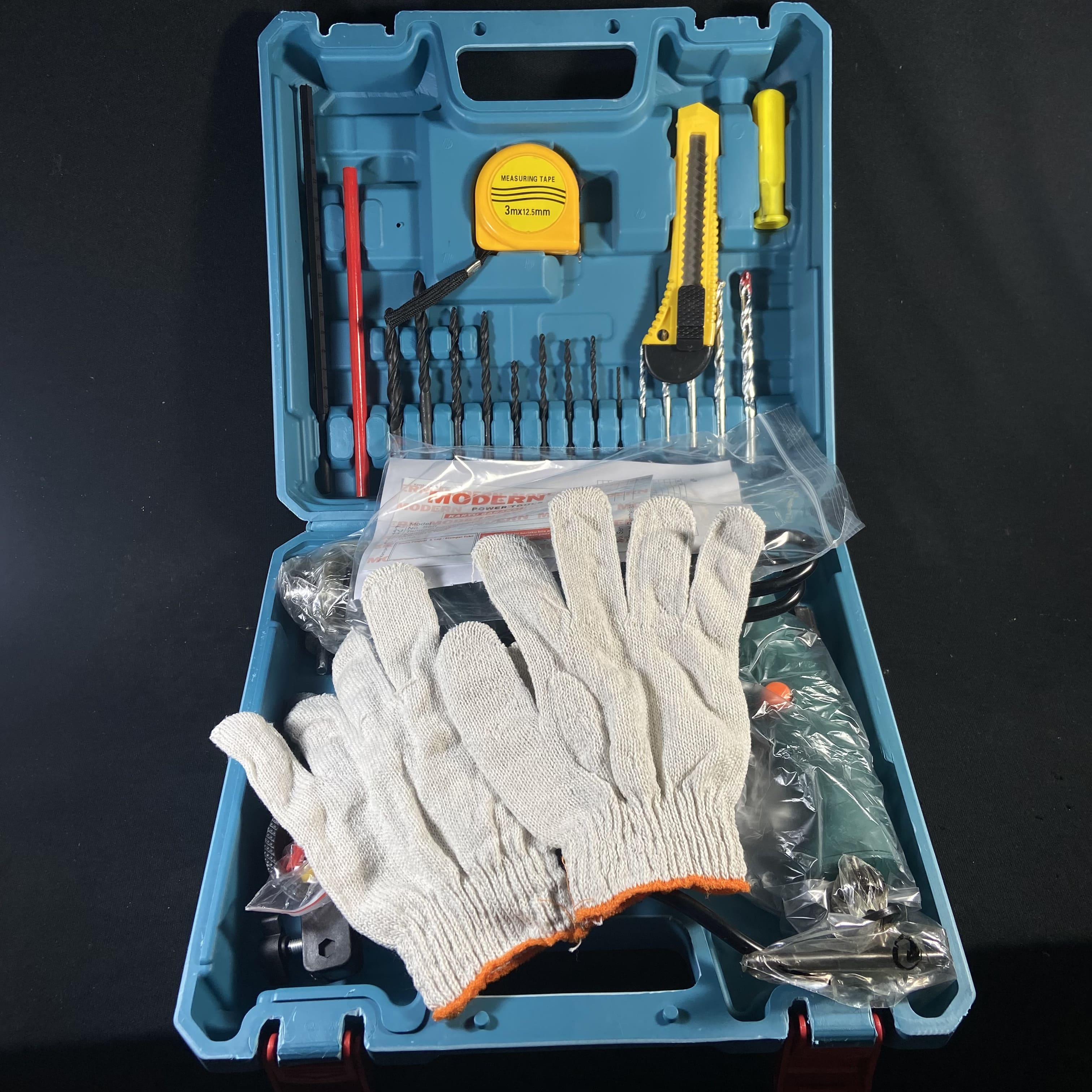 Mesin Bor Beton MODERN M2130B Set Aksesoris Impact Drill 13MM 3